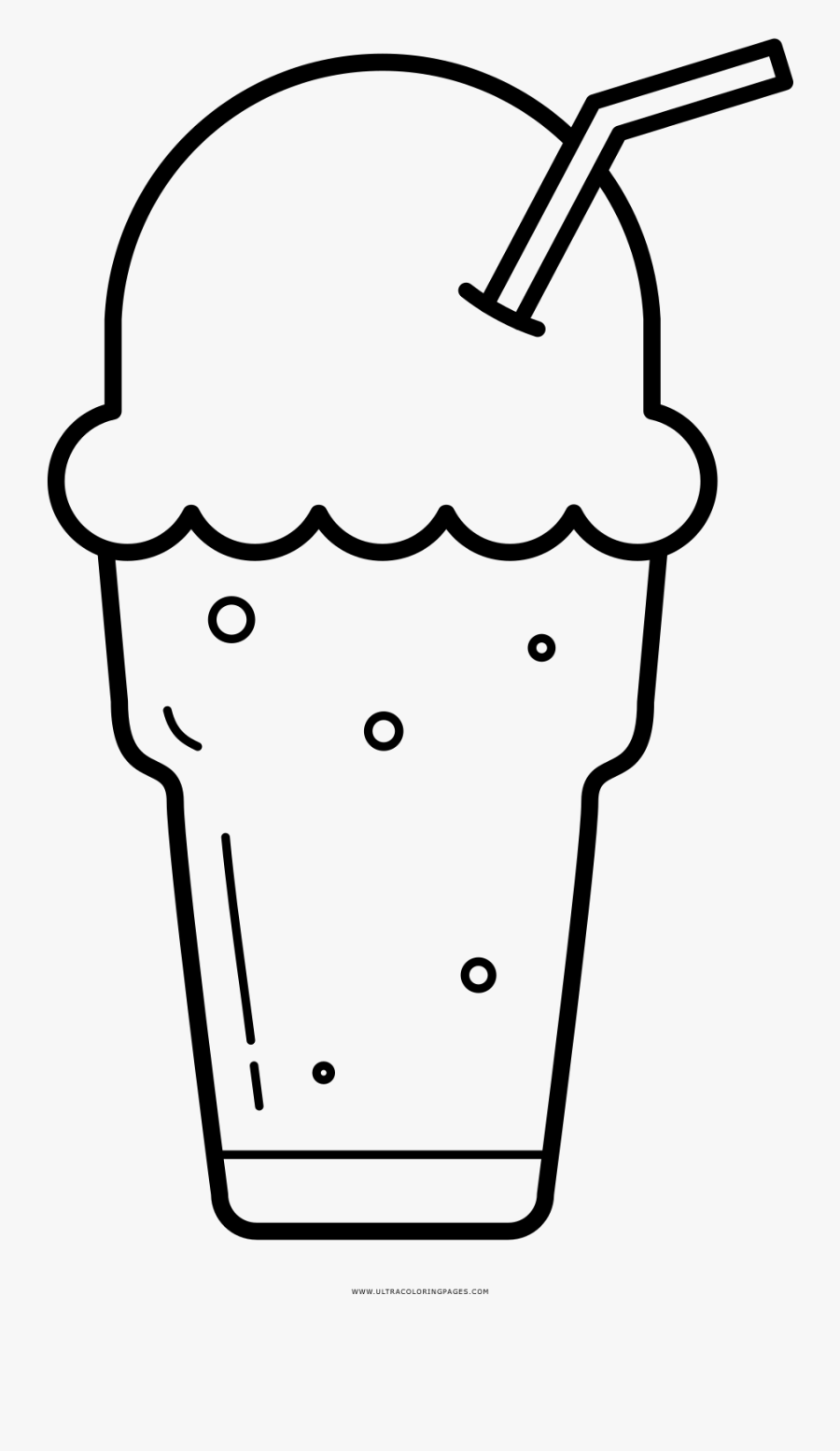 Download Ice Cream Float Coloring Page - Ice Cream Sundae Clipart ...