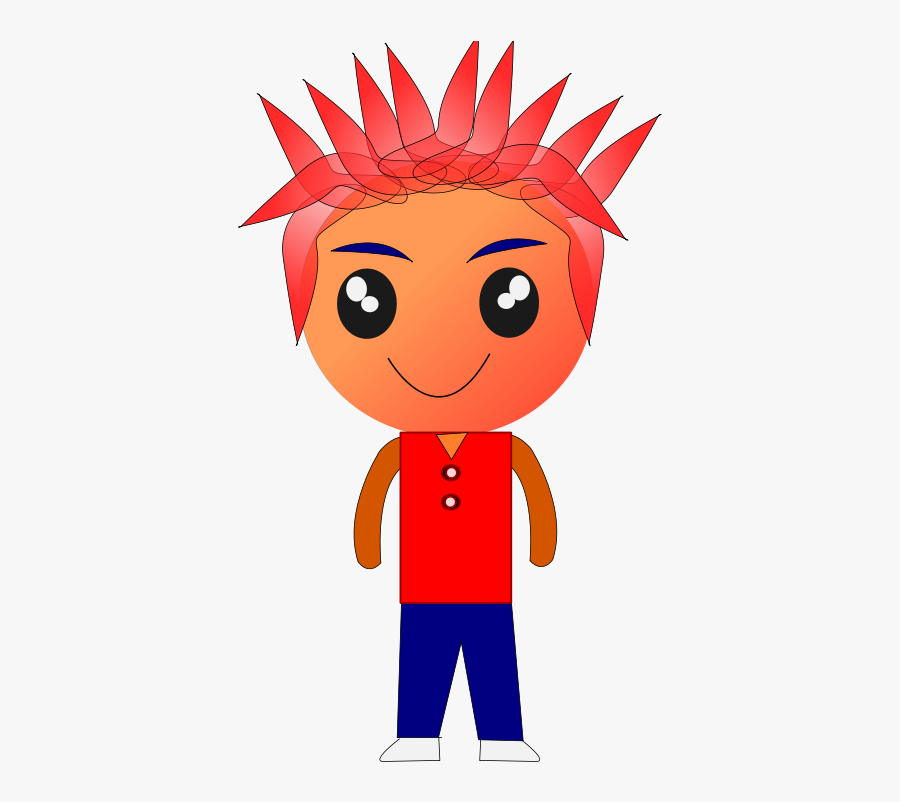 550333 - Kids Spiky Hair Clipart Transparent Free, Transparent Clipart