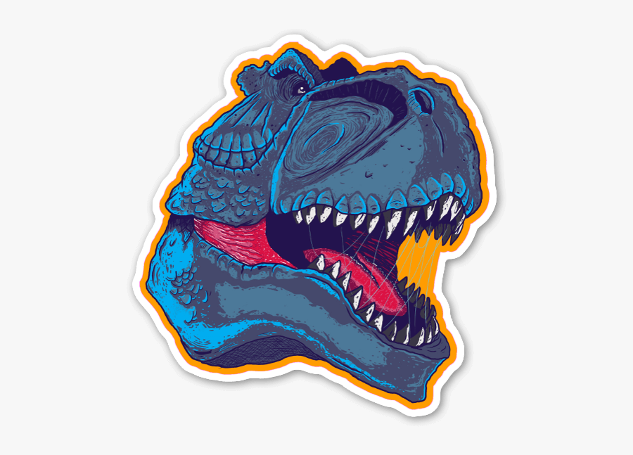 T-rex Sticker - Illustration, Transparent Clipart