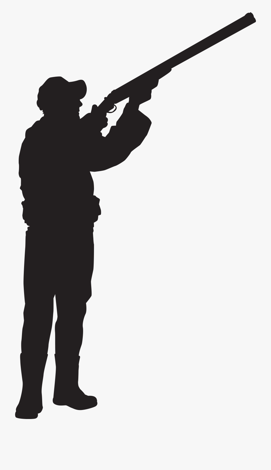 Hunting Silhouette Shooting Sport Clip Art - Hunter Clipart Transparent, Transparent Clipart