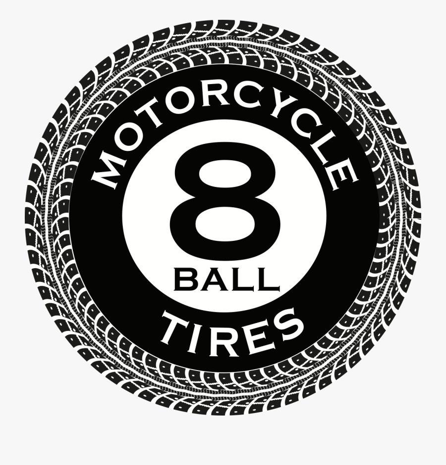 8 Ball Motorcycle Tires - Tire Tracks With A Track Of A Double, Transparent Clipart