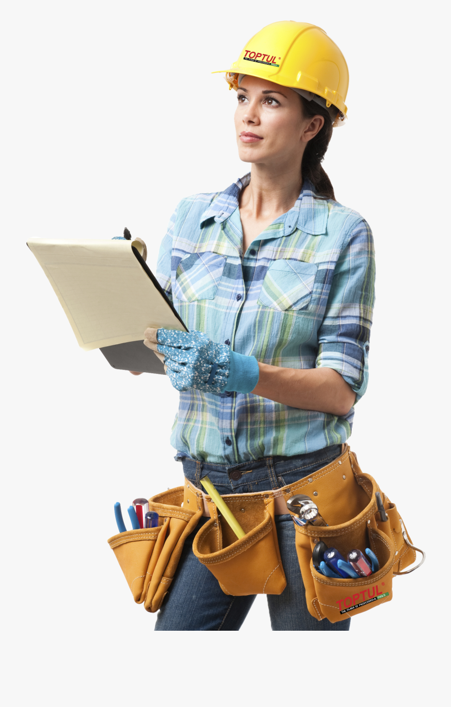 Free Download Of Industrail Workers And Engineers Png - Woman Construction Worker Png, Transparent Clipart