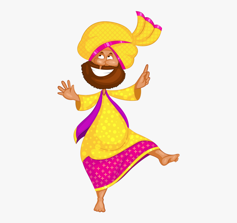 Man Doing Bhangra, Transparent Clipart