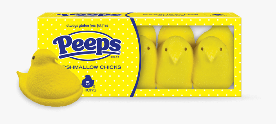 Peeps Marshmallow Chicks, Transparent Clipart