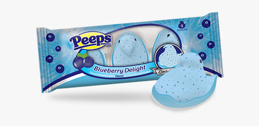 Blueberry Delight Peeps - Marshmallow Peeps Fruit Blue Raspberry, Transparent Clipart