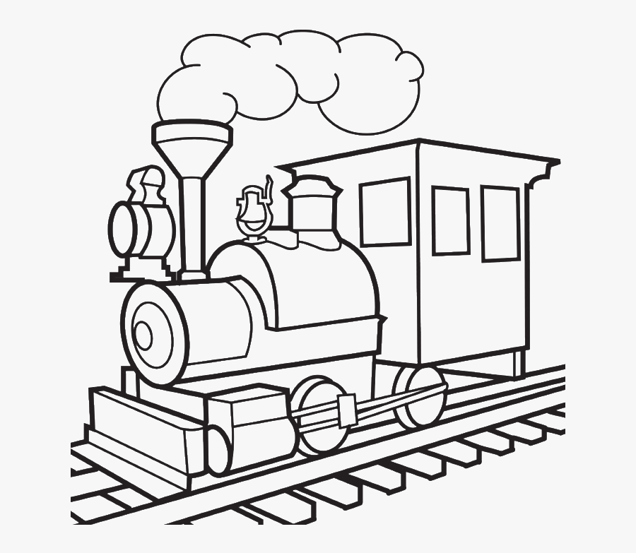 Drawing Image Of Train, Transparent Clipart