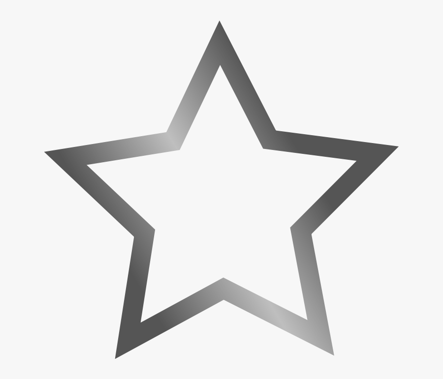 White Star Image - Grey Star Icon Png, Transparent Clipart