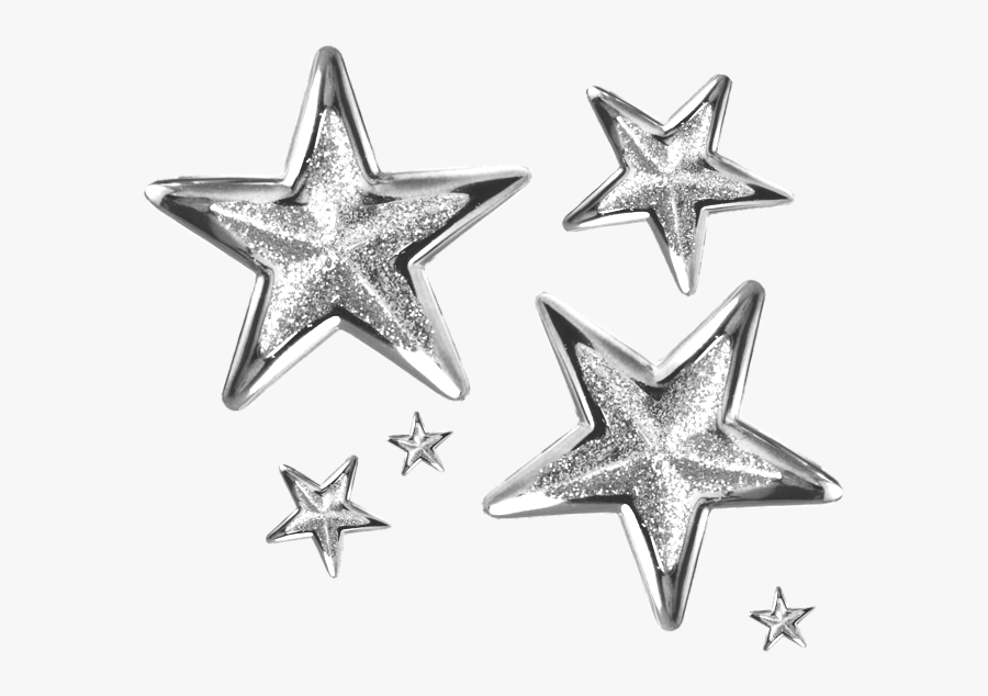#glitter #sparkle #silver #stars - Christmas Star Images Hd, Transparent Clipart