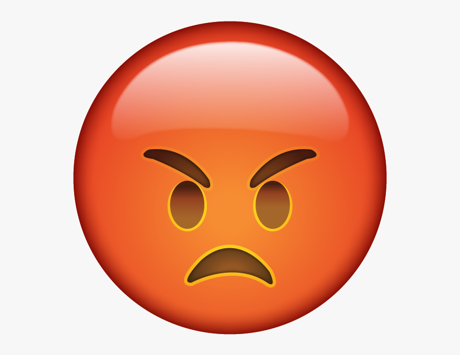 Angry Emoji, Transparent Clipart