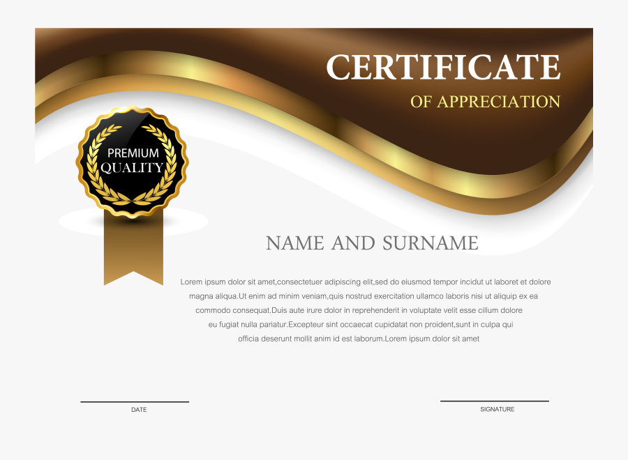 Transparent Diploma Clipart Transparent - Background Certificate Design Png, Transparent Clipart