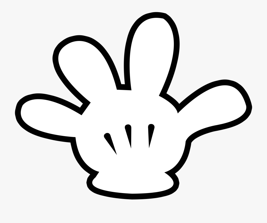 Mickey E Minnie - Mickey Mouse Hand Png, Transparent Clipart