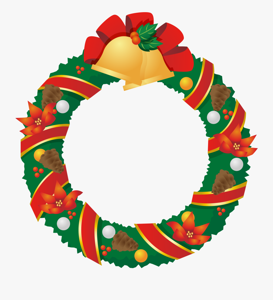 Christmas Wreath Clipart Png Wreath Christmas Gosu - クリスマス フリー 素材 透過, Transparent Clipart