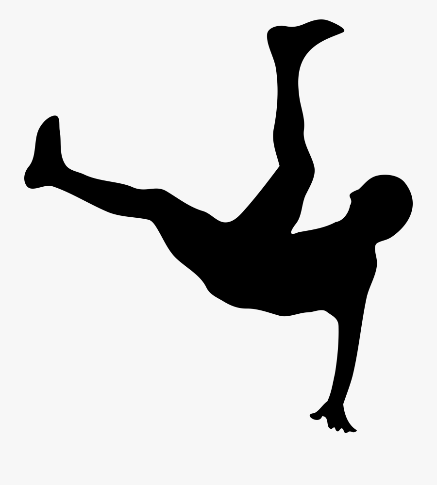 Soccer - Kick - Messi - Person Falling Clip Art, Transparent Clipart