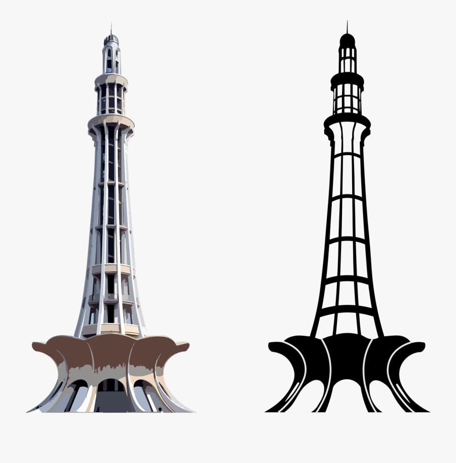 Minar E Pakistan Lahore Punjab Free Photo - Happy Independence Day Pakistan 2019, Transparent Clipart