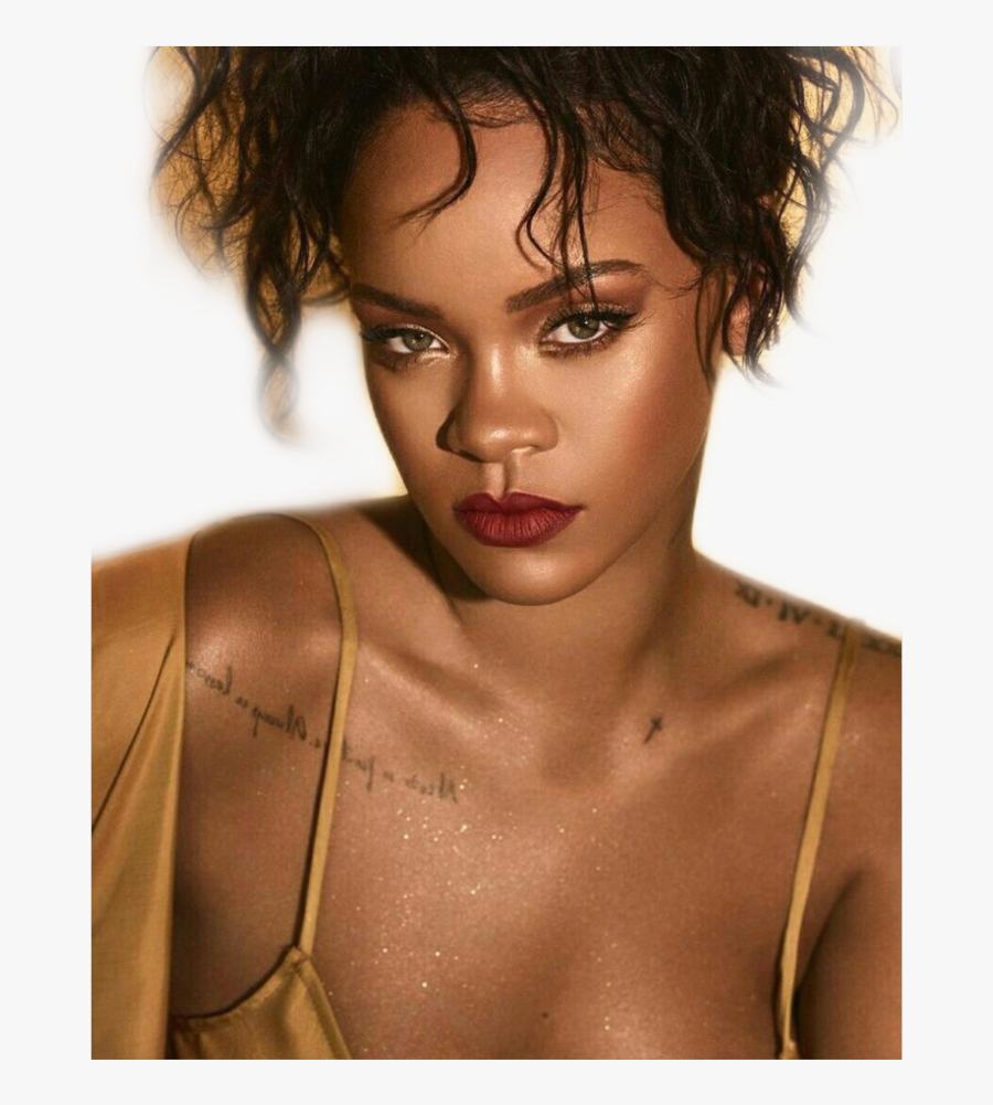 #robyn #fenty #rihanna #aesthetic #queen #freetoedit - Rihanna Glowy Makeup Looks, Transparent Clipart