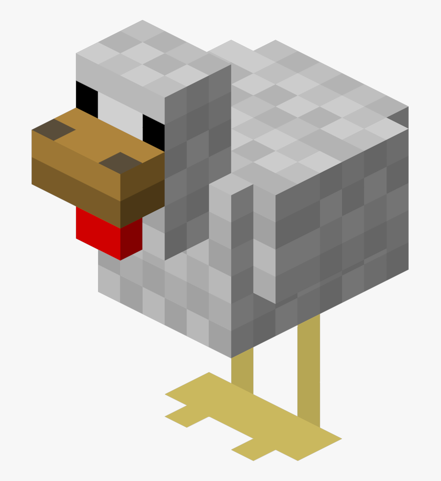 Minecraft Chicken Png, Transparent Clipart