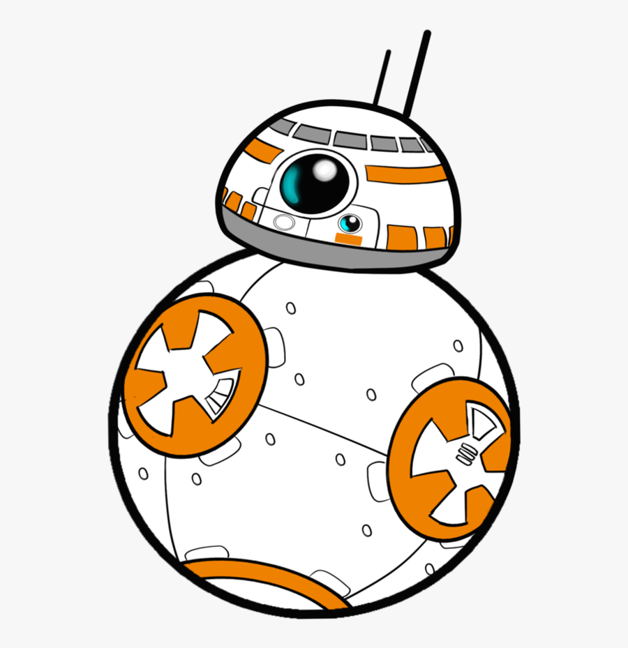 Cliparts For Free Download Clipart Easy Draw And Use - Bb8 Star Wars Cartoon, Transparent Clipart