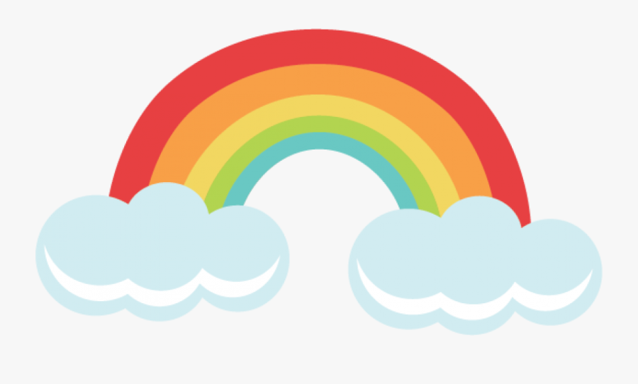 Clouds Rainbow Transparent Image - Transparent Background Cute Rainbow Clipart, Transparent Clipart