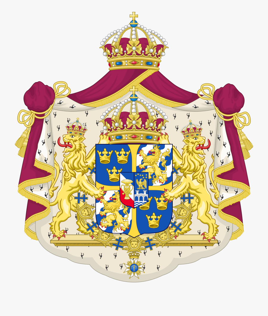 Scroll Clipart Versailles Treaty - Romanian Royal Coat Of Arms, Transparent Clipart
