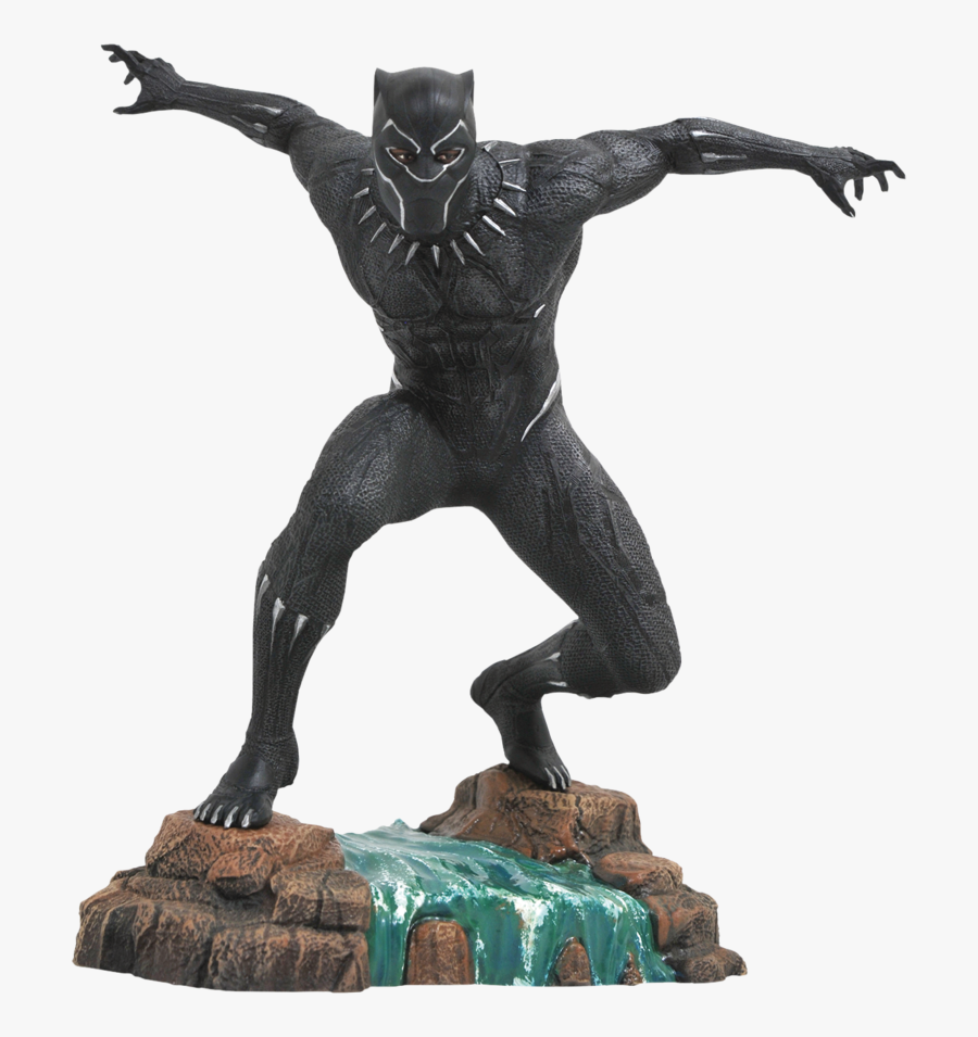 Black Panther Pvc Diorama - Diamond Select Gallery Black Panther, Transparent Clipart