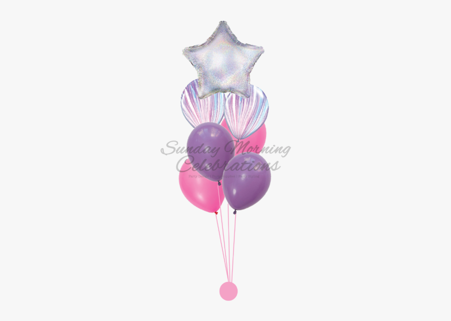 Clipart Balloons Bundle - Unicorn Theme Balloon Bouquet, Transparent Clipart