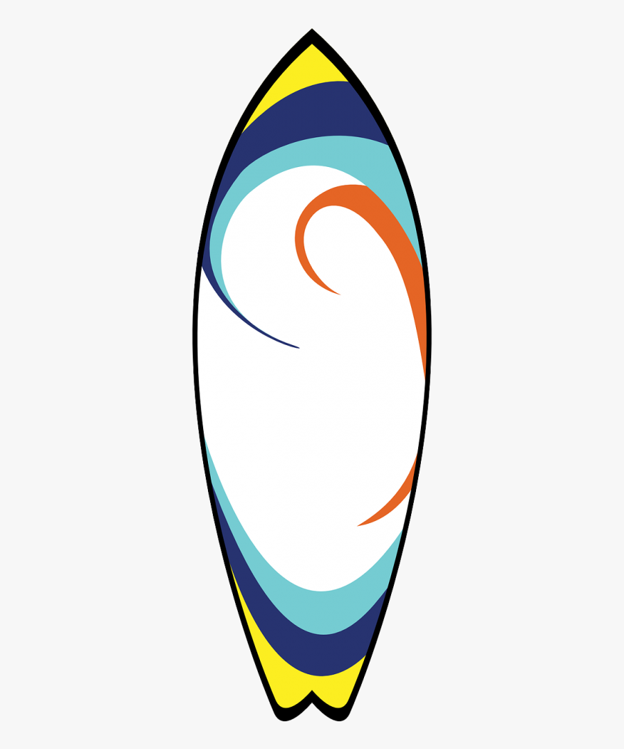 Surfboard Beach Sports Free Photo - Surf Board Clip Art, Transparent Clipart