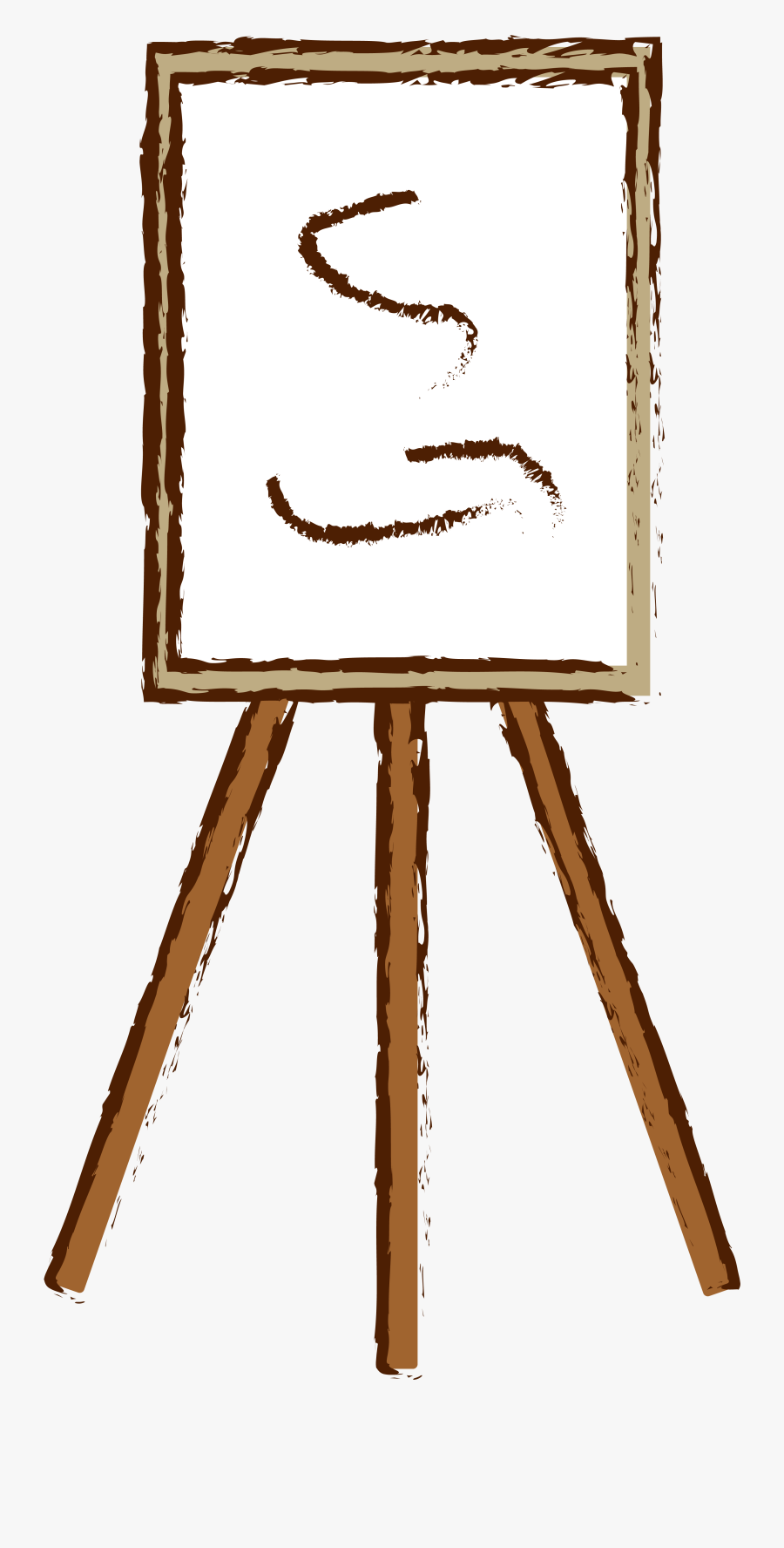 Transparent Paint Easel Clipart - Dibujos Faciles De Caballetes, Transparent Clipart