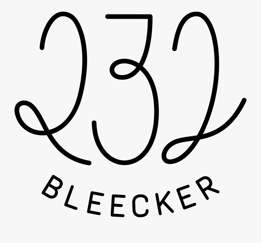 232 Bleecker Logo - Line Art, Transparent Clipart