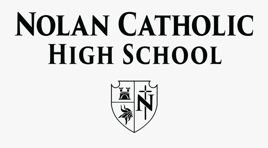 Transparent Black And White Pennant Banner Clipart - Nolan Catholic High School, Transparent Clipart