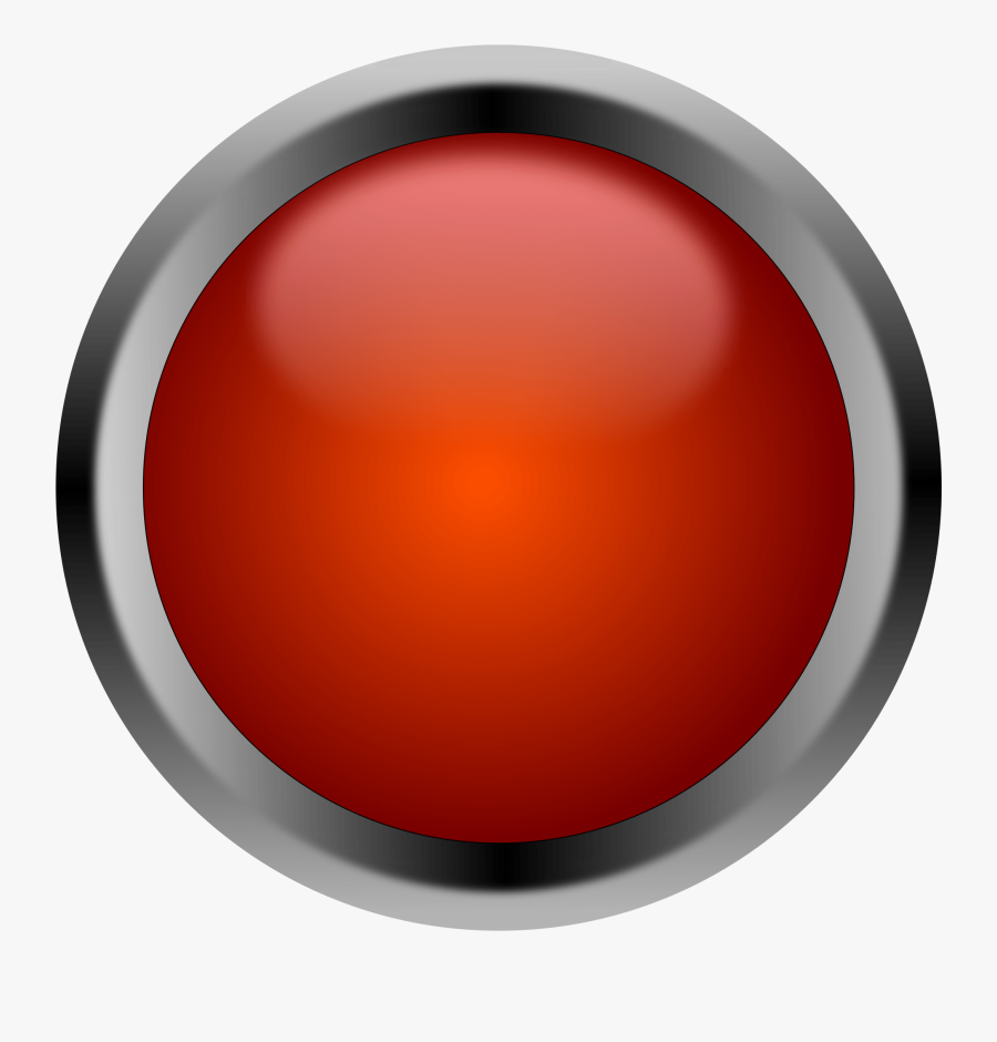 Transparent Button Clipart - Transparent Background Red Button Png, Transparent Clipart