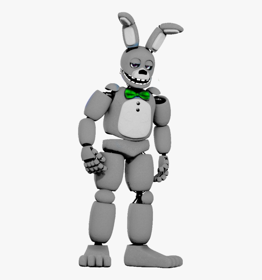 Transparent Fnaf Clipart Black And White - Purple Guy In Springbonnie, Transparent Clipart