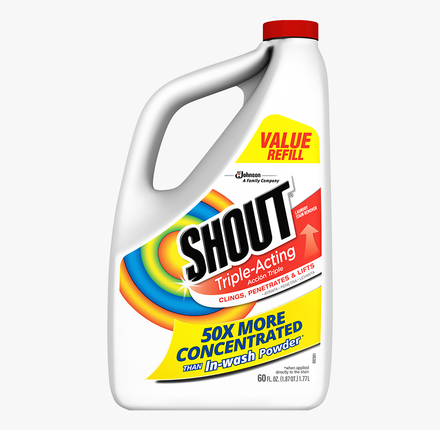 Shout Triple Acting Stain Remover 60 Ounce Refill - Shout Refill, Transparent Clipart