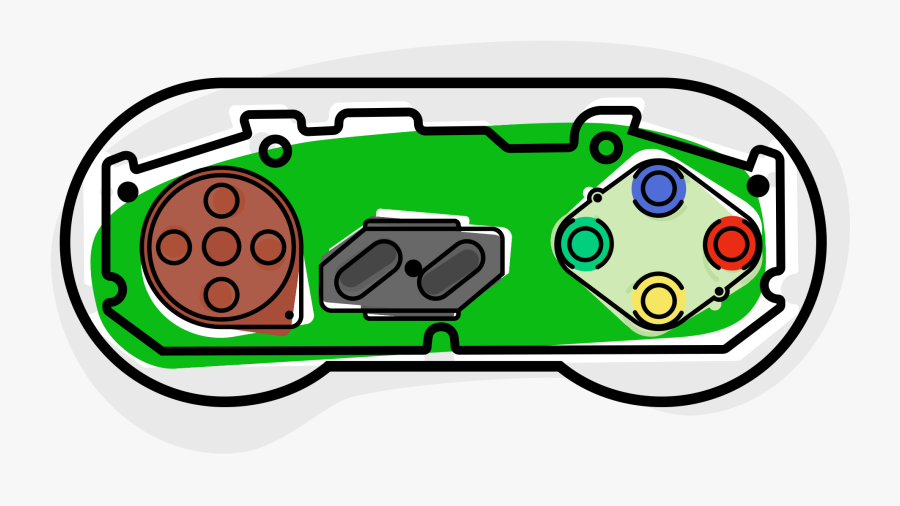 Game Controller, Transparent Clipart