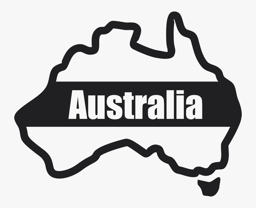 Transparent Australia Clipart - Outline Image Of Australia, Transparent Clipart
