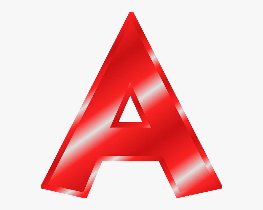Letter A Red Clipart, Transparent Clipart