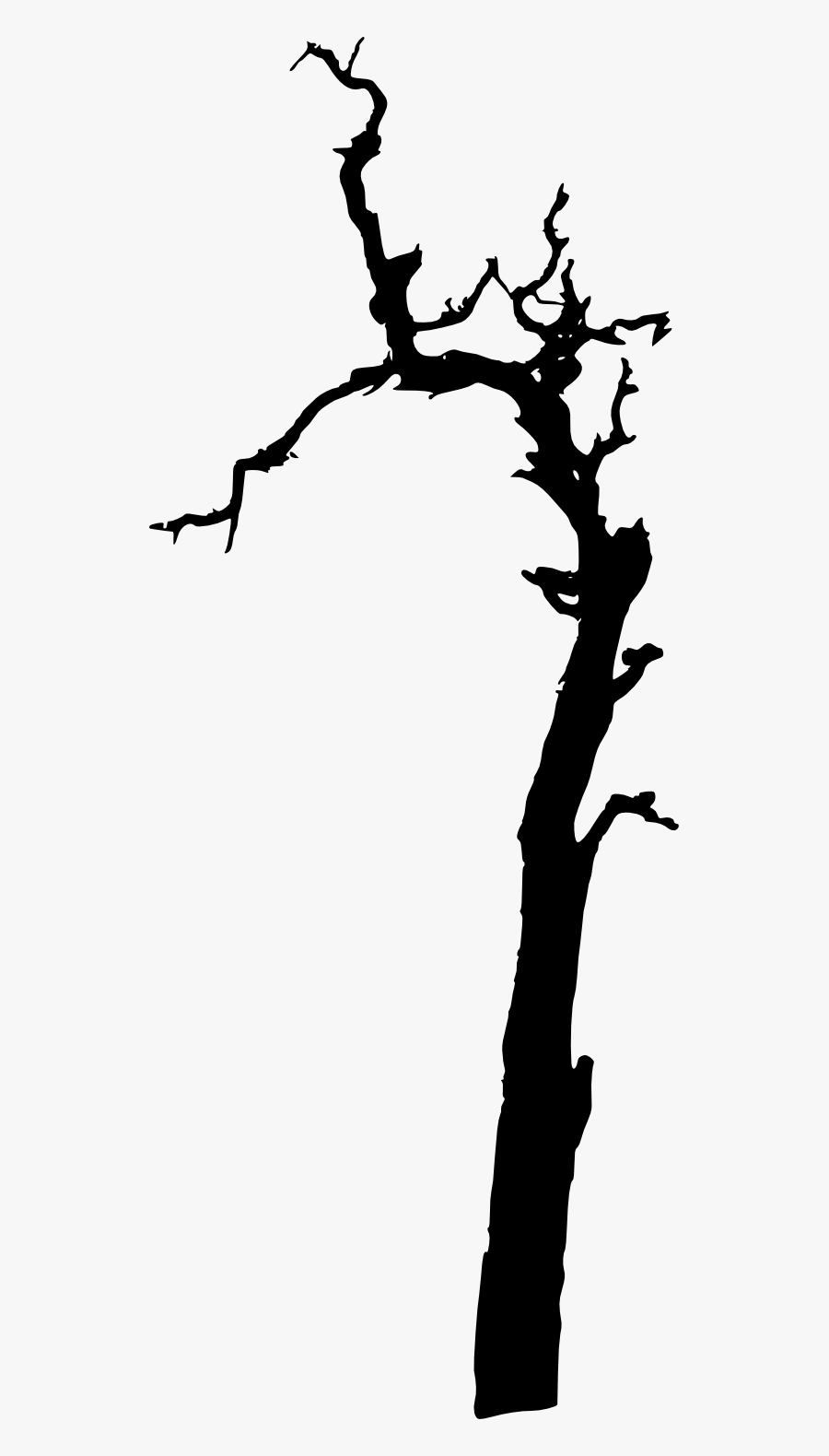 Twig Clip Art - Silhouette Dry Tree Png, Transparent Clipart