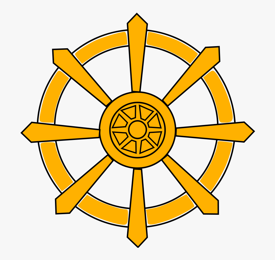 Free Vector Dhama Wheel - Buddhist Symbols Sri Lanka, Transparent Clipart