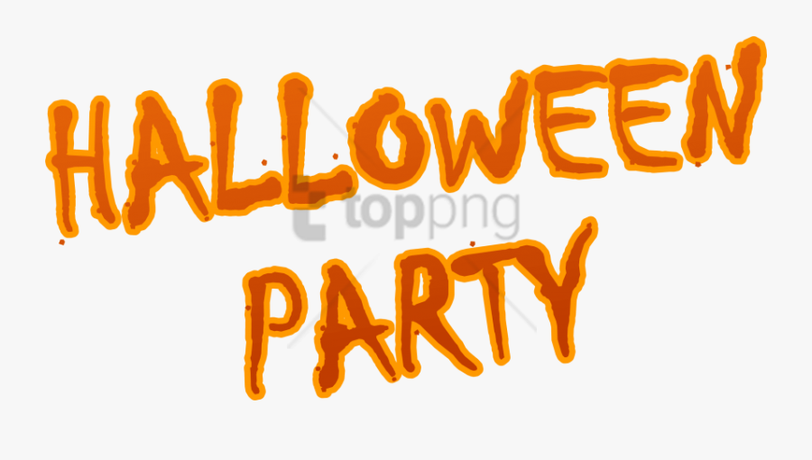 Halloween Party Png - Calligraphy, Transparent Clipart