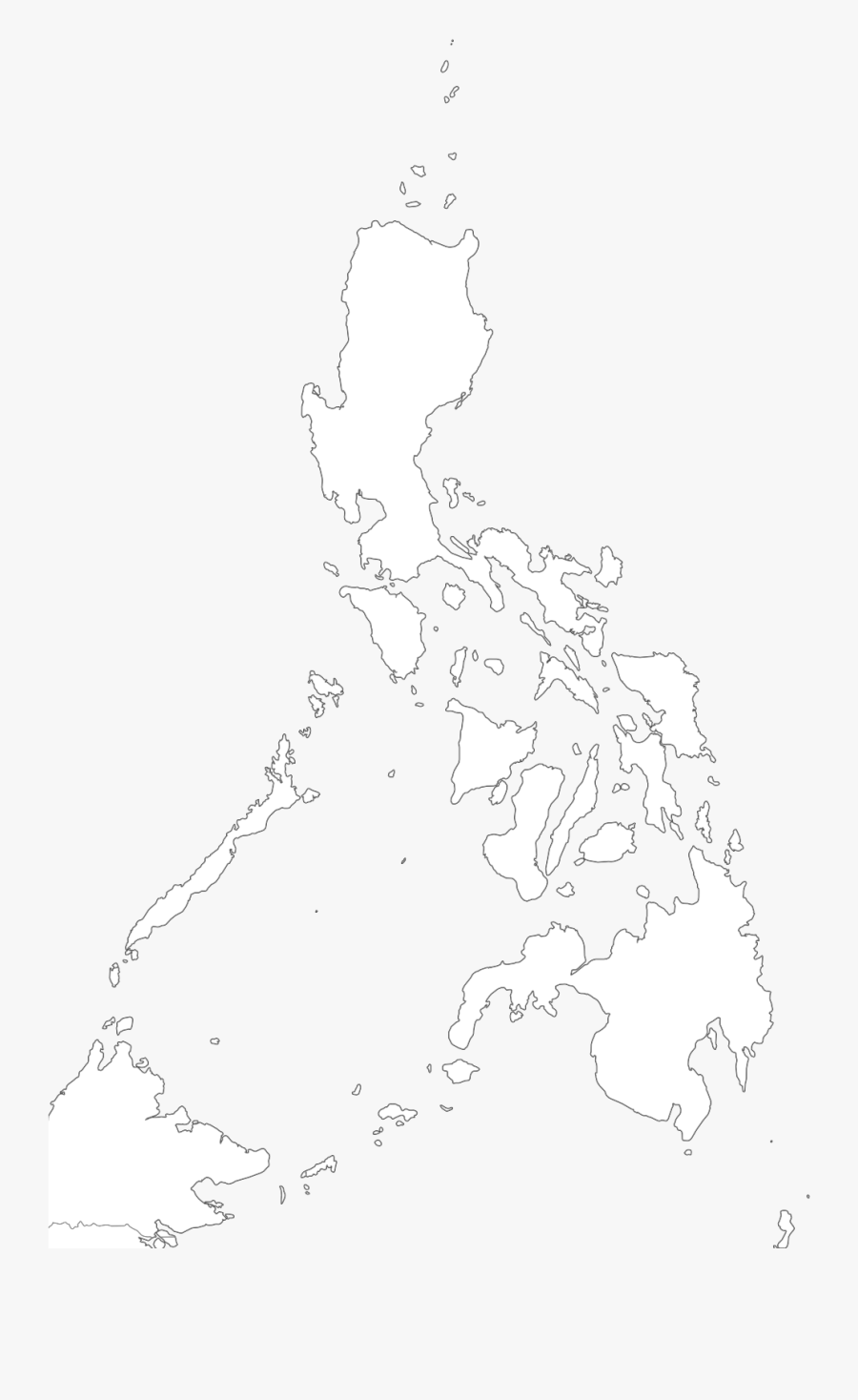 Transparent Philippines Clipart - Black Philippine Map Png, Transparent Clipart