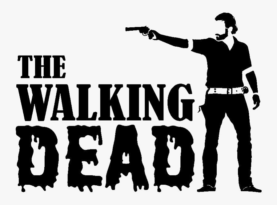 Rick Grimes Negan Carl Grimes Daryl Dixon Michonne - Walking Dead Rick Silhouette, Transparent Clipart