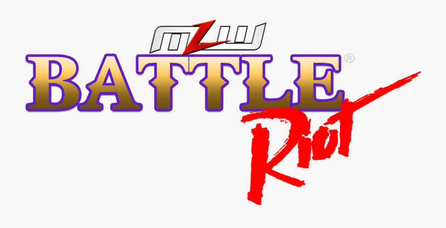 Mlw Battle Riot Logo, Transparent Clipart