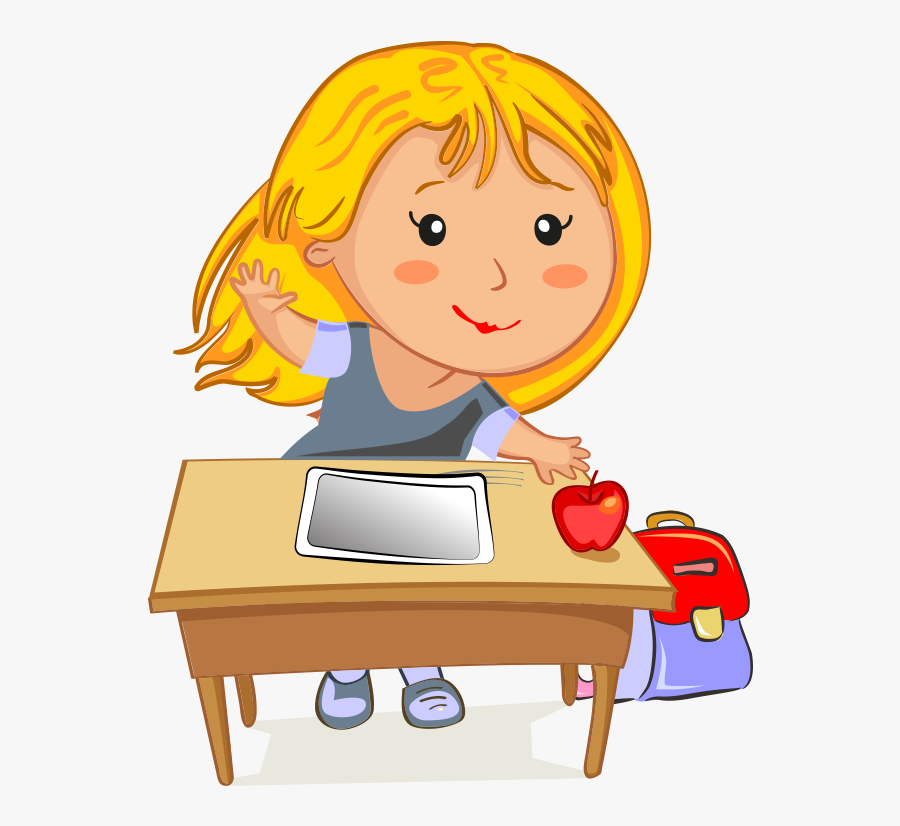 Girl At School Clipart, Transparent Clipart