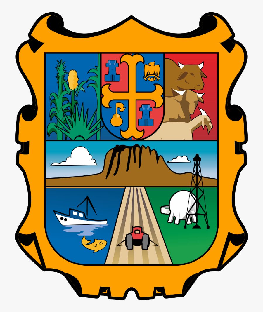 Tamaulipas Flag Of Mexico State Flags Of Mexico Flags - Coat Of Arms Of Mexican States, Transparent Clipart