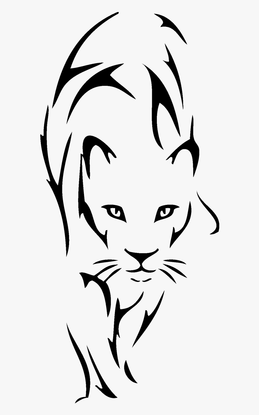 Lion Tattoo Drawing Tribe Clip Art - Tribal Lioness Tattoo , Free