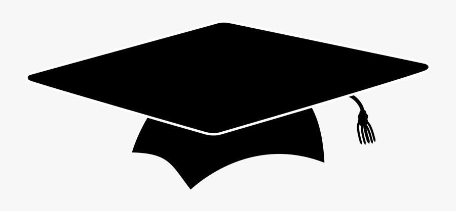 Graduation Cap Silhouette Png, Transparent Clipart