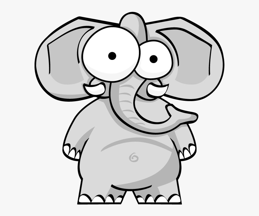 Transparent Googly Eyes Png - Funny Elephant Pictures Cartoon, Transparent Clipart