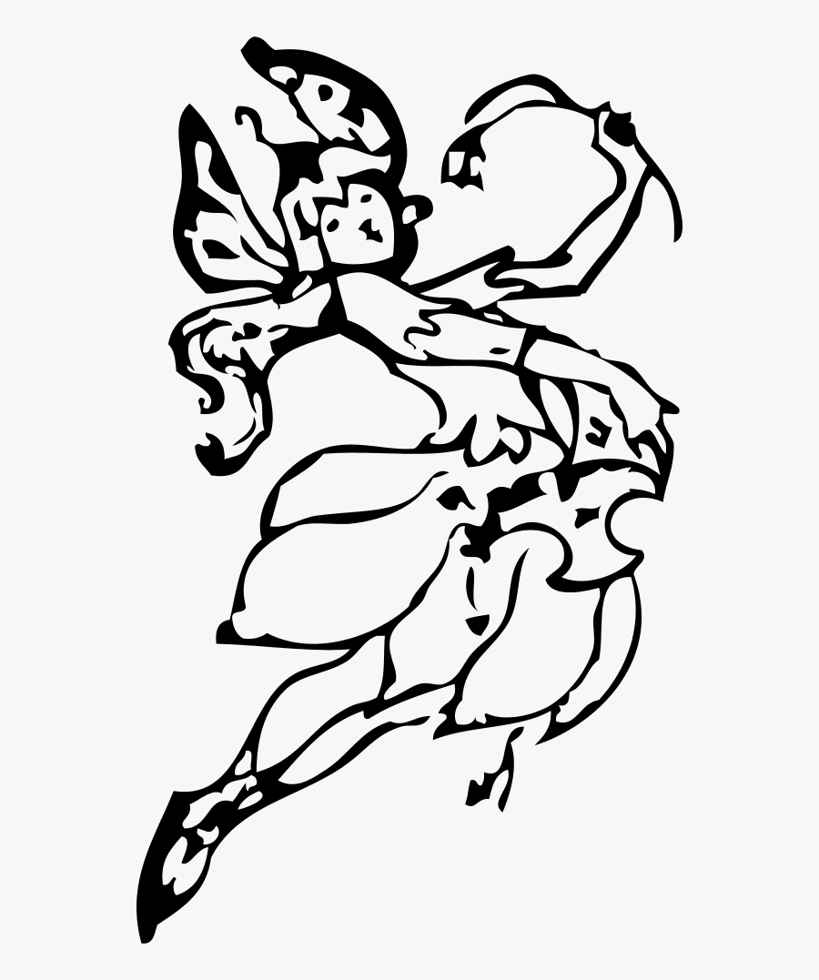 Vector Clip Art - Fairy, Transparent Clipart