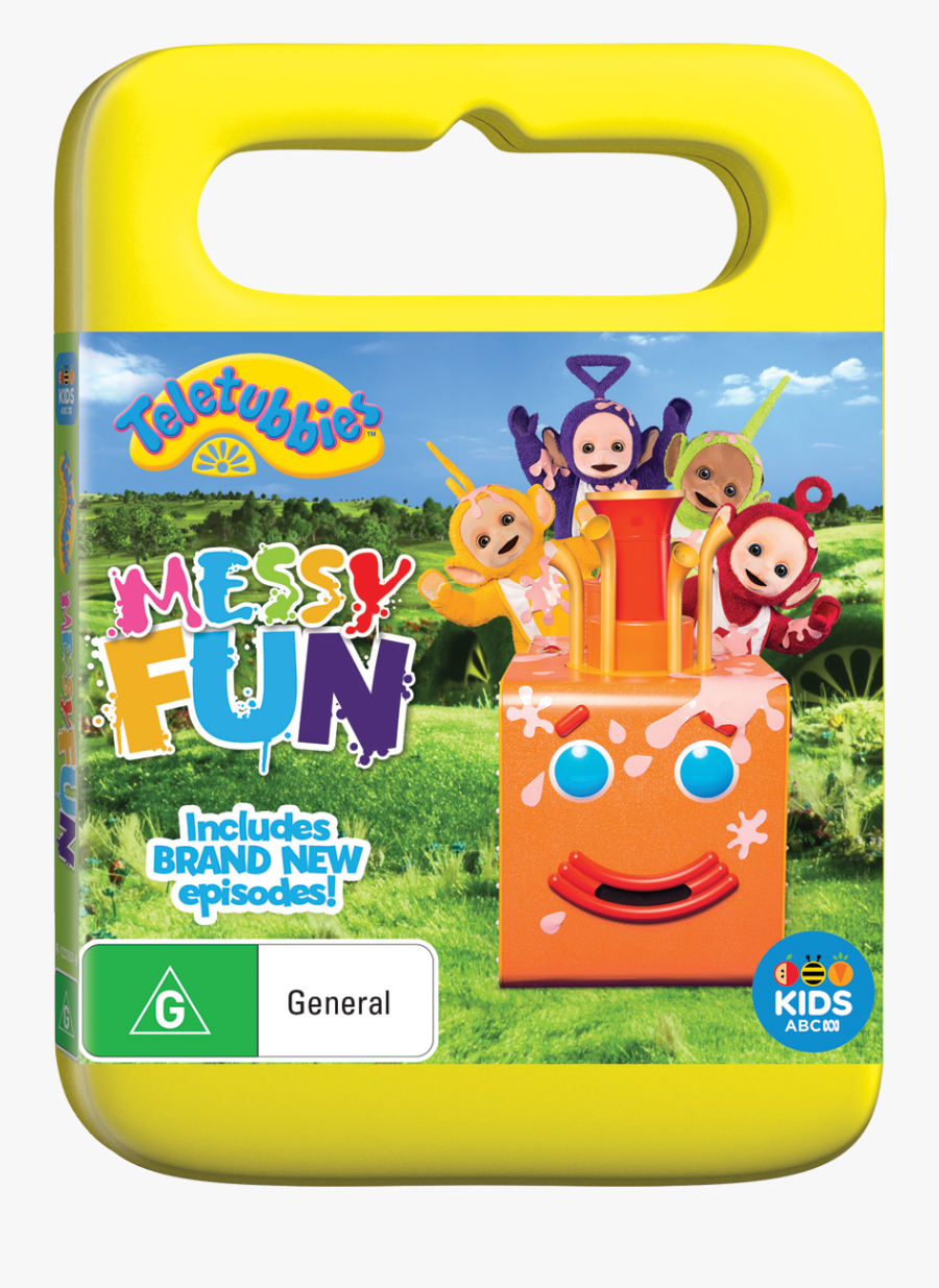 Transparent Dvd Player Clipart - Teletubbies Dvd Messy Fun, Transparent Clipart