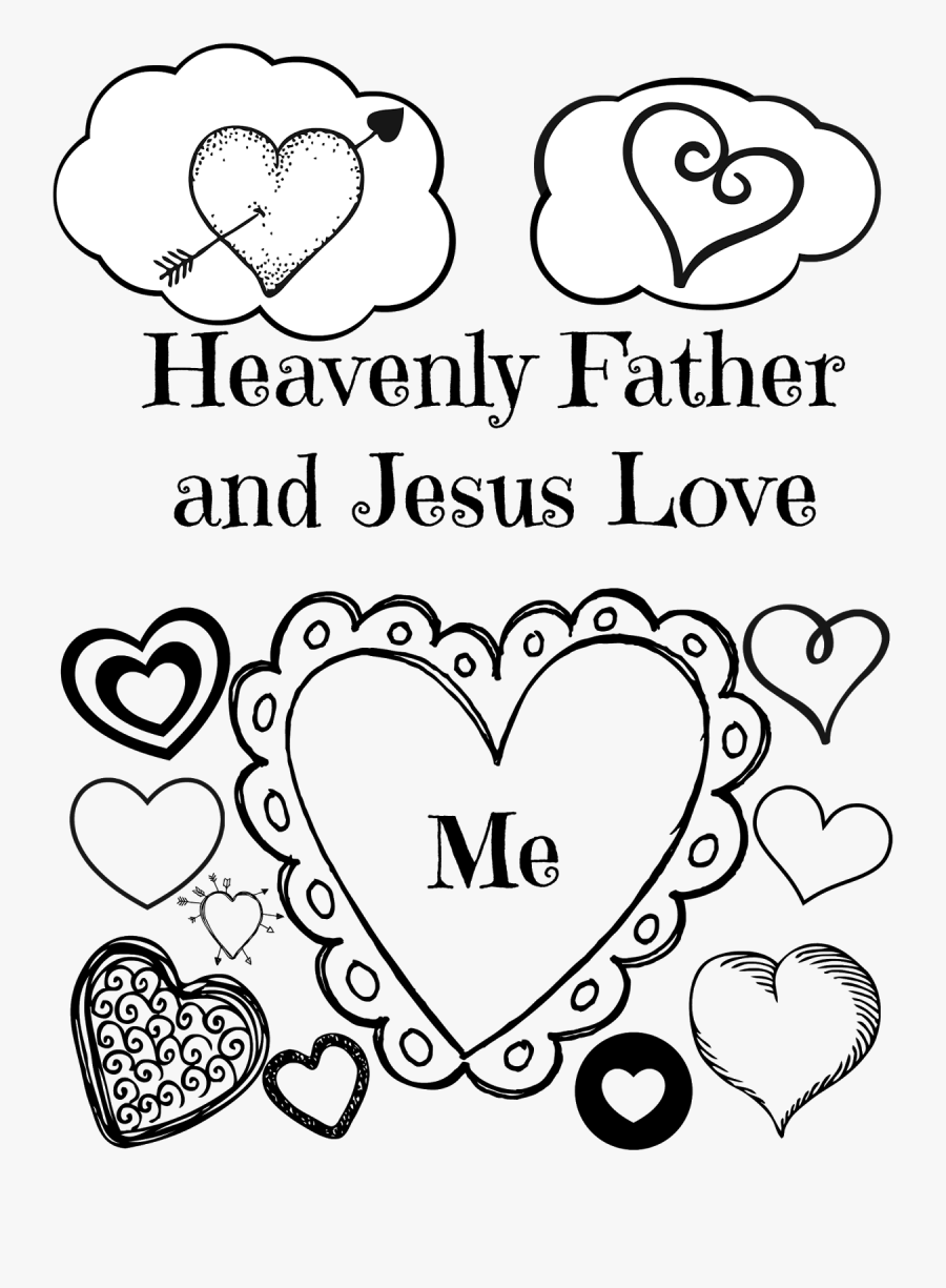 Elegant Jesus Loves Me - Happy Valentines Day Daughter, Transparent Clipart