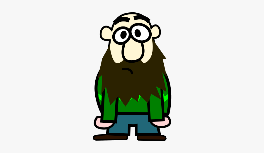 Señor Calvo Y Con Barba - Cartoon Bald Guy, Transparent Clipart